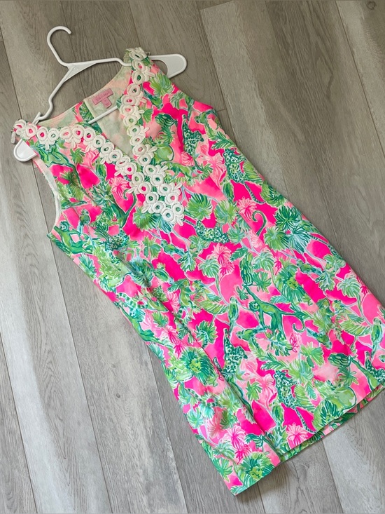 Lilly Pulitzer Dresses & Skirts - Lilly Pulitzer Dress gabby floral paisley shift womens Green Pink size 10 party